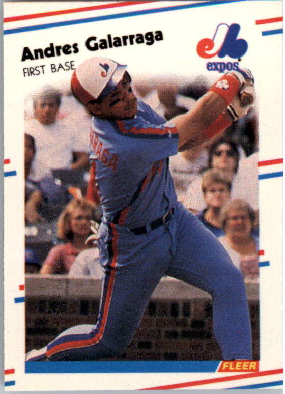 1988 Fleer Mini Baseball Cards 088      Andres Galarraga